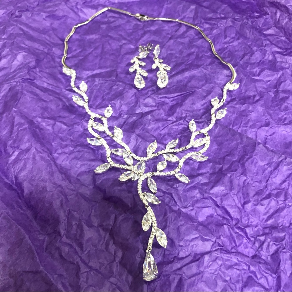 Bridal Styles Swarovski Necklace and Earrings
